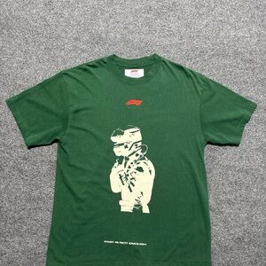 PacSun Formula 1 F1 Fast Is Not Enough Graphic T-Shirt Men Large Green Oversized